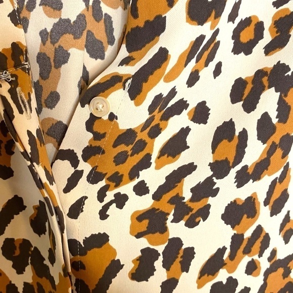 Aritzia Babaton Sleeveless Power Blouse Leopard-print Sleeveless Blouse - Picture 8 of 12